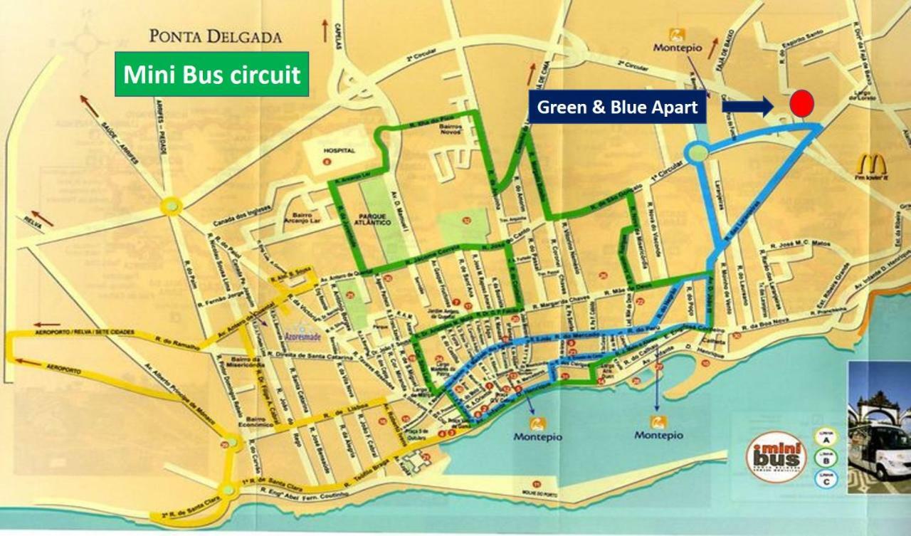 Green & Blue 3 Bedrooms Ponta Delgada Eksteriør billede